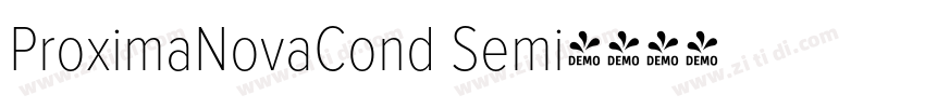 ProximaNovaCond Semi字体转换